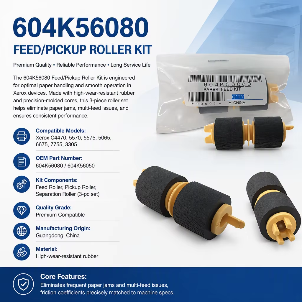 Xerox 604K56080 Feed/Pickup Roller Kit Xerox 604K56080 Feed/Pickup Roller Kit